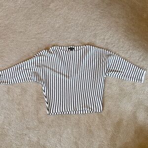 Adrianna Papell Monochrome Striped Knit